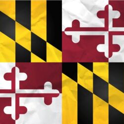Flag of Maryland with Paper Texture