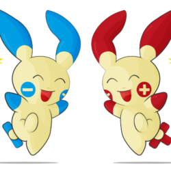 Plusle . Minun