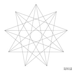 nine pointed star mandalas