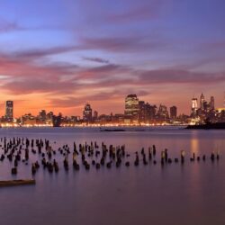 Jersey City Sunset Light Wallpapers