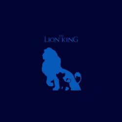 The Lion King Blue Minimal Art iPhone 6 Wallpapers Download