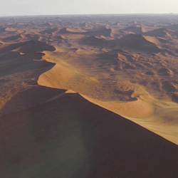 Aerial view of the Sossusvlei desert in the Namib Naukluft