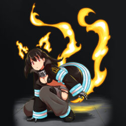 Fire Force Tamaki Kotatsu Flame 8K Wallpapers