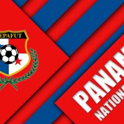Download wallpapers Panama national football team, 4k, material