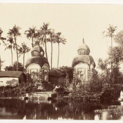 Vintage Photograph of Temples in the Suburbs of Calcutta