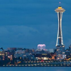 2014 Space Needle Tower In Seattle Washington USA