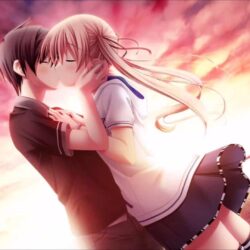 Love Kiss Of Cute Anime Couple HD Wallpapers