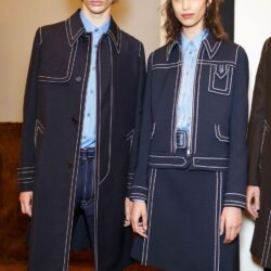 Piero Mendez and Mica Arganaraz at Prada Spring/ Summer 2015.