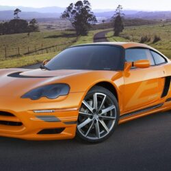 Download desktop wallpapers Sport orange Dodge cars wallpapers
