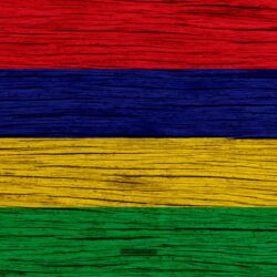 Download wallpapers Flag of Mauritius, 4k, Africa, wooden texture