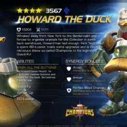 ENTERING MARVEL CONTEST OF CHAMPIONS: HOWARD THE DUCK