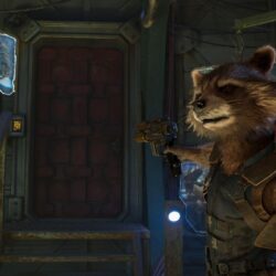 Download Baby Groot And Rocket Raccoon In Guardians of the Galaxy
