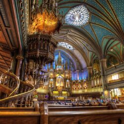 Wallpapers The Notre Dame Basilica, Indoor gorgeous scenery