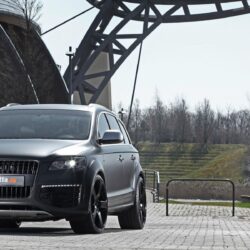 2012 Silver Fostla Audi Q7 front view wallpapers