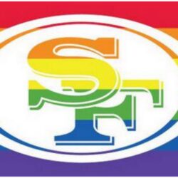 49ers wave gay pride flag to support marriage equality