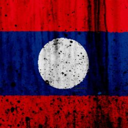 Download wallpapers Laotian flag, 4k, grunge, flag of Laos, Asia