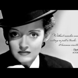 WALLPAPER: Bette Davis quote on acting with photo