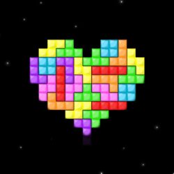 heart tetris colorful blocks puzzle pixel hd widescreen wallpapers