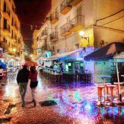 A Rainy and Romantic Night in Ibiza widescreen wallpapers