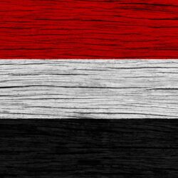 Download wallpapers Flag of Yemen, 4k, Asia, wooden texture, Yemeni