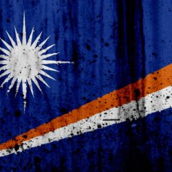 Download wallpapers Marshall Islands flag, 4k, grunge, flag of