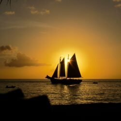 Sunsets: Saint Vincent Granadines Grenadines Sunset Sea Sailboat