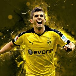 Download wallpapers 4k, Christian Pulisic, abstract art, football