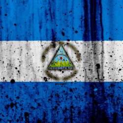 Download wallpapers Nicaraguan flag, 4k, grunge, flag of Nicaragua
