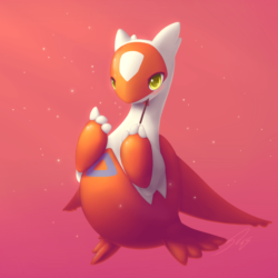 Wallpapers Latias, Pokemon, Orange, HD, Creative Graphics,