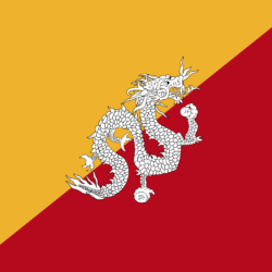 Bhutan flag 3 » Image