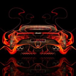 Lamborghini Asterion Back Fire Abstract Car 2014