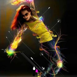 Women music dance hip hop urban females manipulation wallpapers