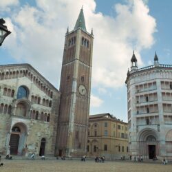 Clock tower in Parma, Italy wallpapers and image