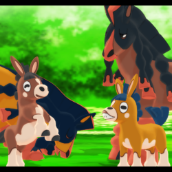 Mmd Pokemon Sun and Moon: Mudbray and Mudsdale by kaahgomedl on