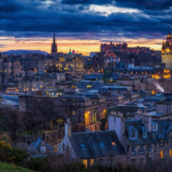 Desktop Wallpapers Edinburgh Scotland night time Cities