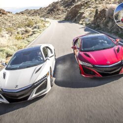 2017 Acura NSX Red and White