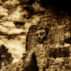 The Buddha King Of Angkor Wat, Cambodia HD desktop wallpapers