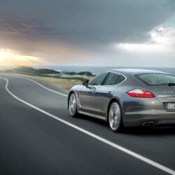Download Porsche Panamera Turbo S On A Shore Wallpapers