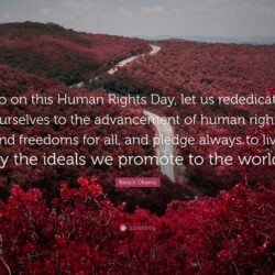 Barack Obama Quote: “So on this Human Rights Day, let us