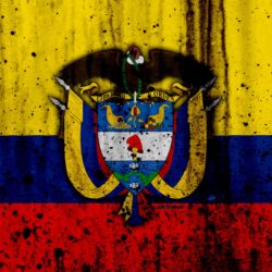 Download wallpapers Colombian flag, 4k, grunge, flag of Colombia