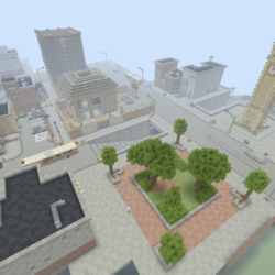 Tilted Towers in Minecraft