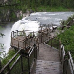 Waterfalls Upper Mesa Falls Idaho Usa Waterfalls Wallpapers For