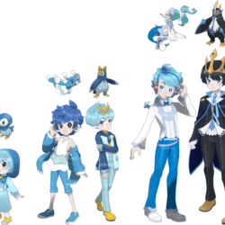 Popplio Piplup Brionne Prinplup Primarina Empoleon by vikthor01 on