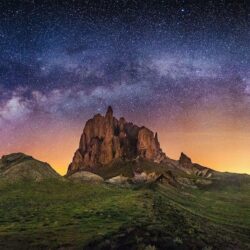 nature, Photography, Landscape, Milky Way, Starry Night, Rock