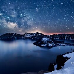 Milky Way above Crater Lake, Oregon