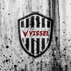 Download wallpapers FC Vissel Kobe, 4k, logo, J