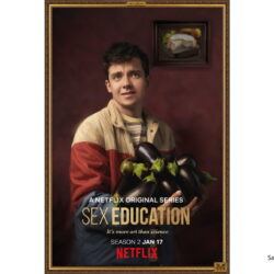 Asa Butterfield in the poster of Netflix` web series `Sex Education` season 2