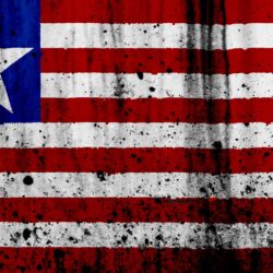 Download wallpapers Liberian flag, 4k, grunge, flag of Liberia