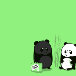 Animals For > Cute Panda Bear Cartoon Wallpapers