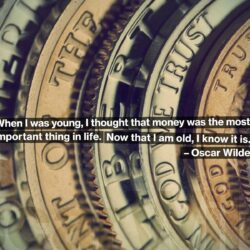 money, quotes, typography, Oscar Wilde :: Wallpapers